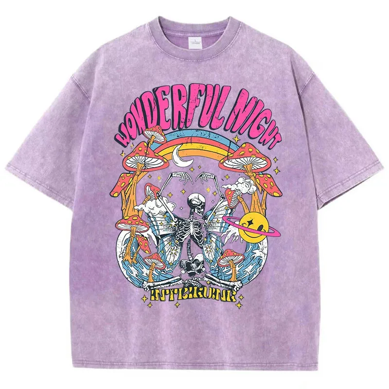 Camiseta Oversize Skeleton Butterfly