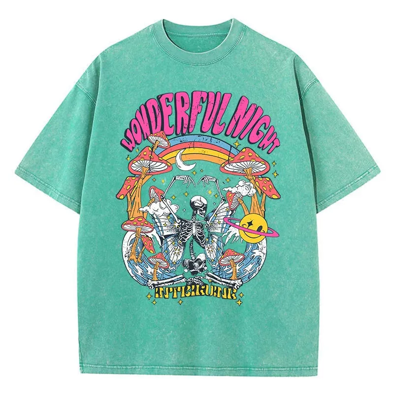 Camiseta Oversize Skeleton Butterfly
