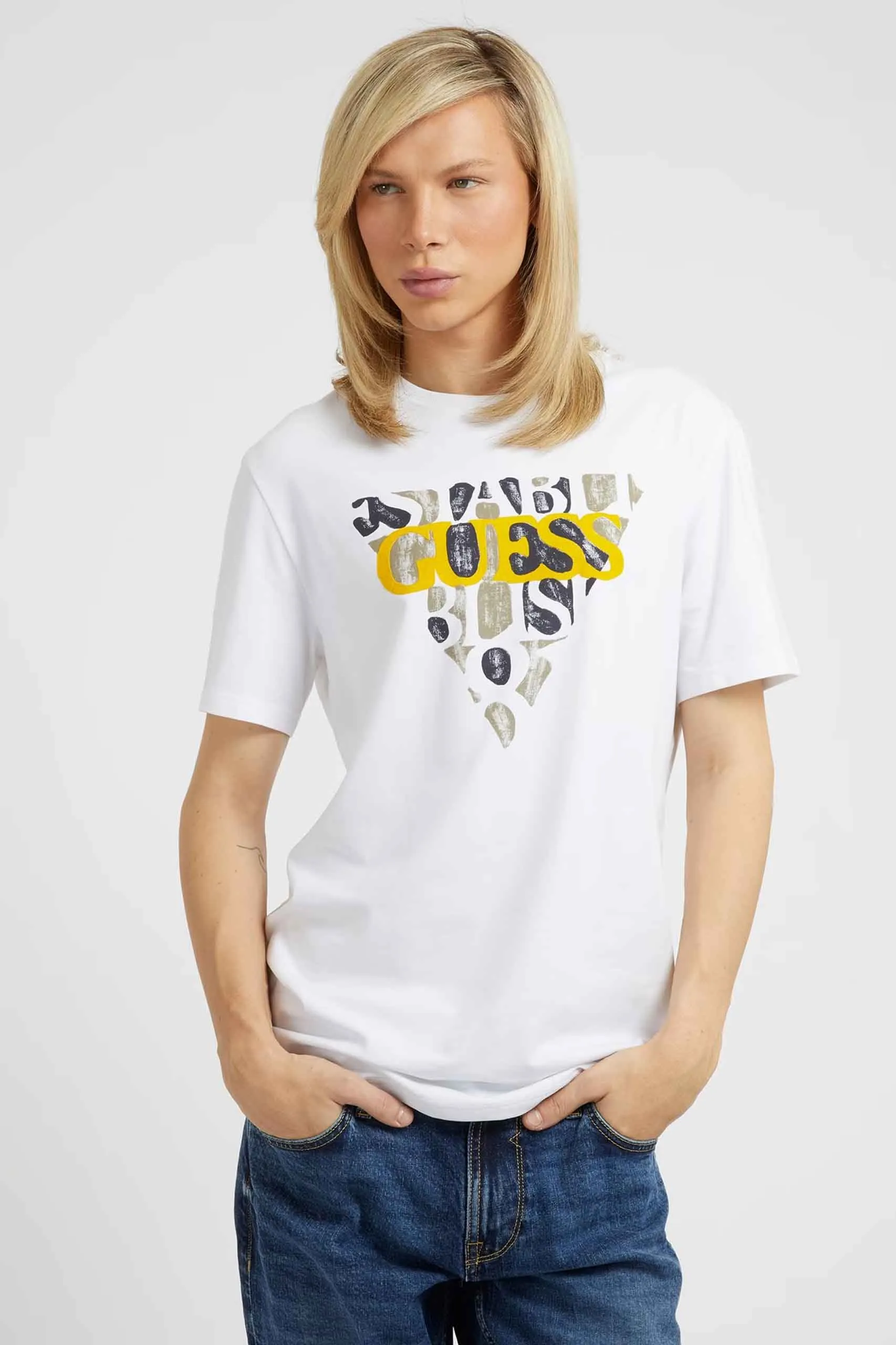 Camiseta para hombre de Guess Jeans – M3RI12J1314