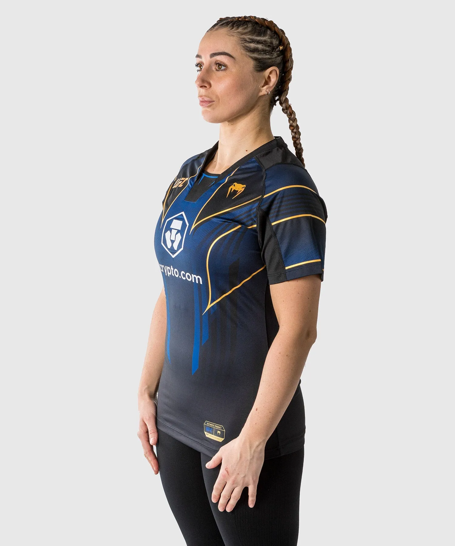CAMISETA UFC VENUM PERSONALIZADA AUTHENTIC FIGHT NIGHT 2.0 PARA MUJER  MIDNIGHT EDITION  CHAMPION