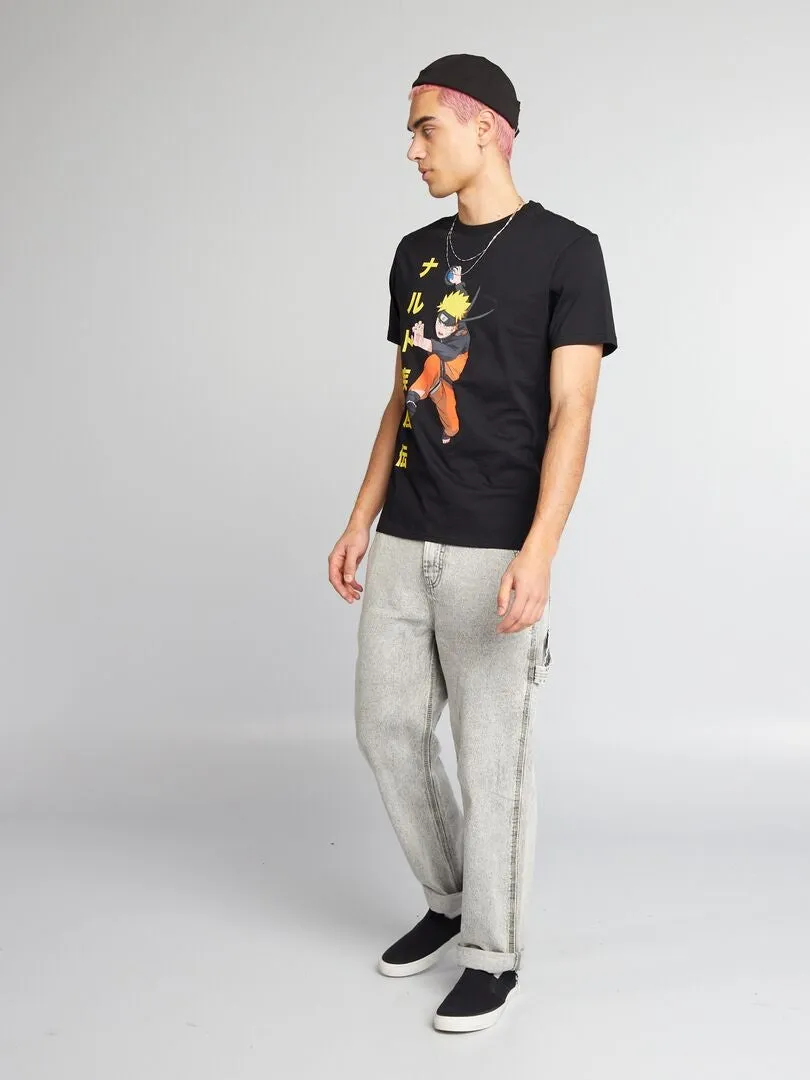 CAMISETA 'NARUTO'  NEGRO