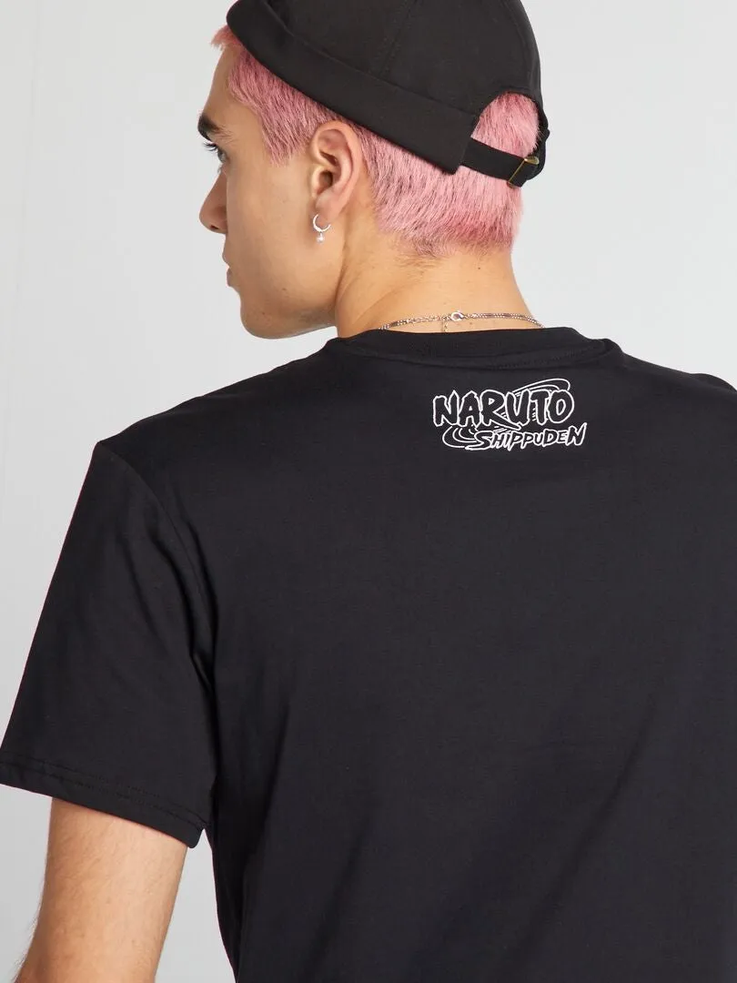 CAMISETA 'NARUTO'  NEGRO