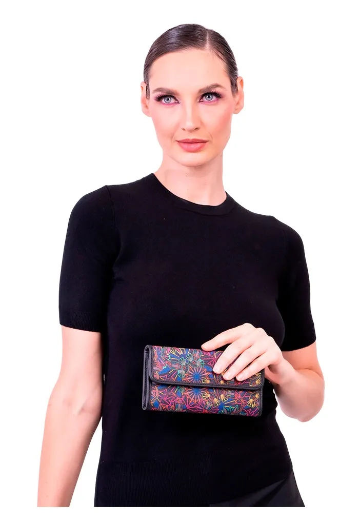 Cartera Bolsillo Negro Ajolotes Original