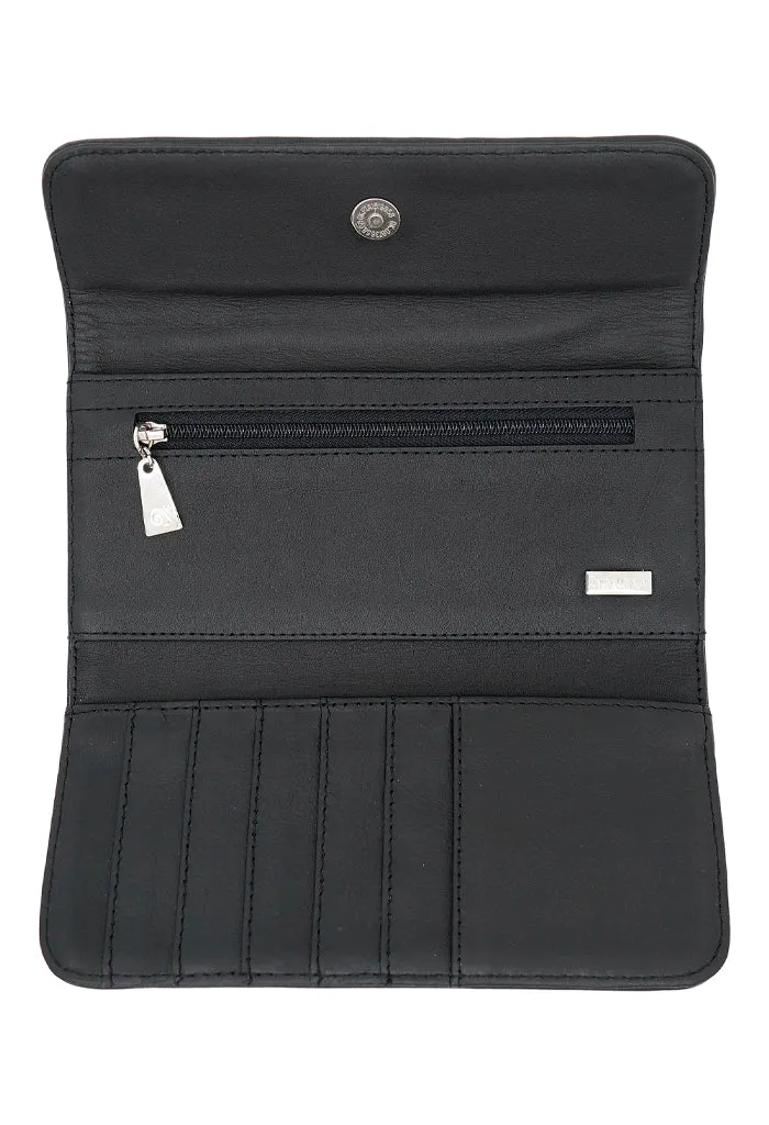 Cartera Bolsillo Negro Ajolotes Original