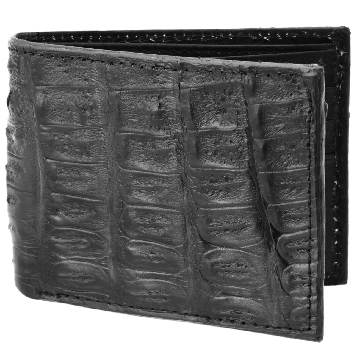CARTERA DE COCODRILO ORIGINAL COLOR NEGRO WD1611