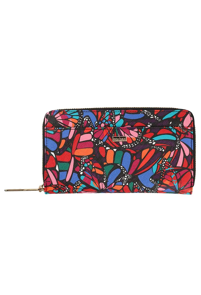 Cartera Grande Saffiano Vuelo de Mariposa Negro