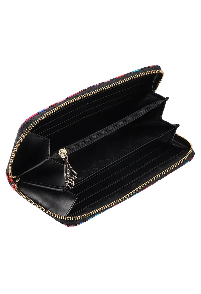 Cartera Grande Saffiano Vuelo de Mariposa Negro