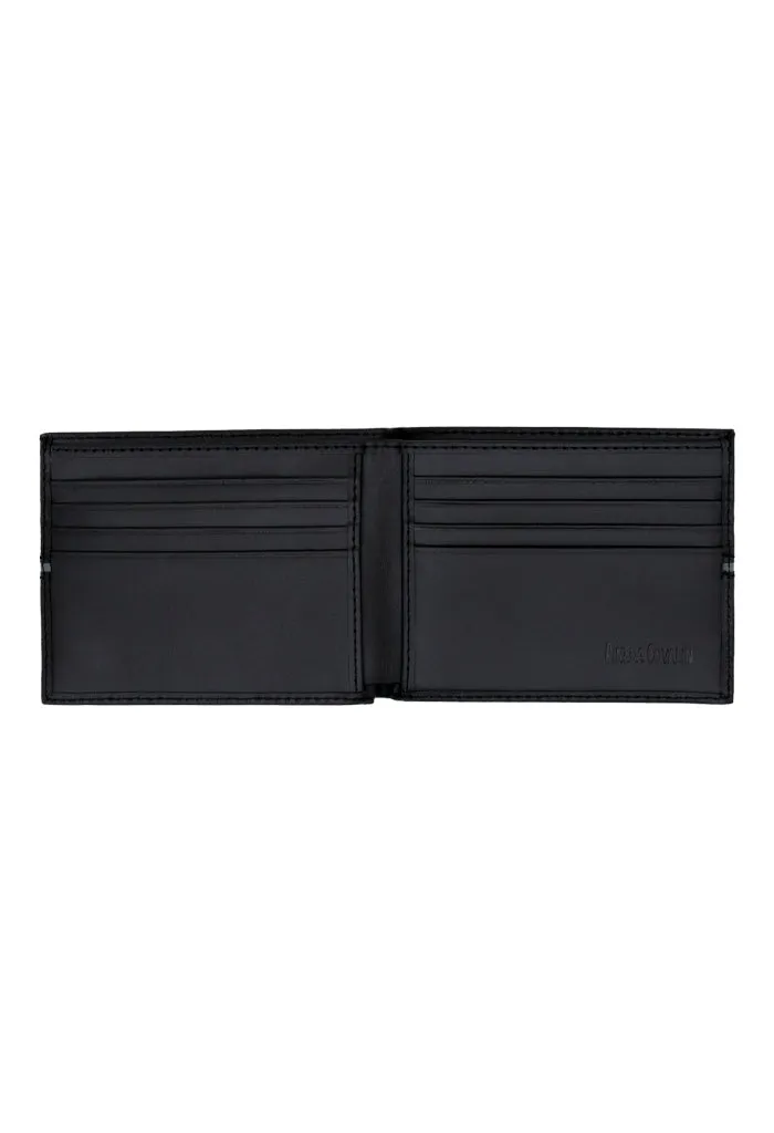 Cartera Ribete Gris Agaves Negro