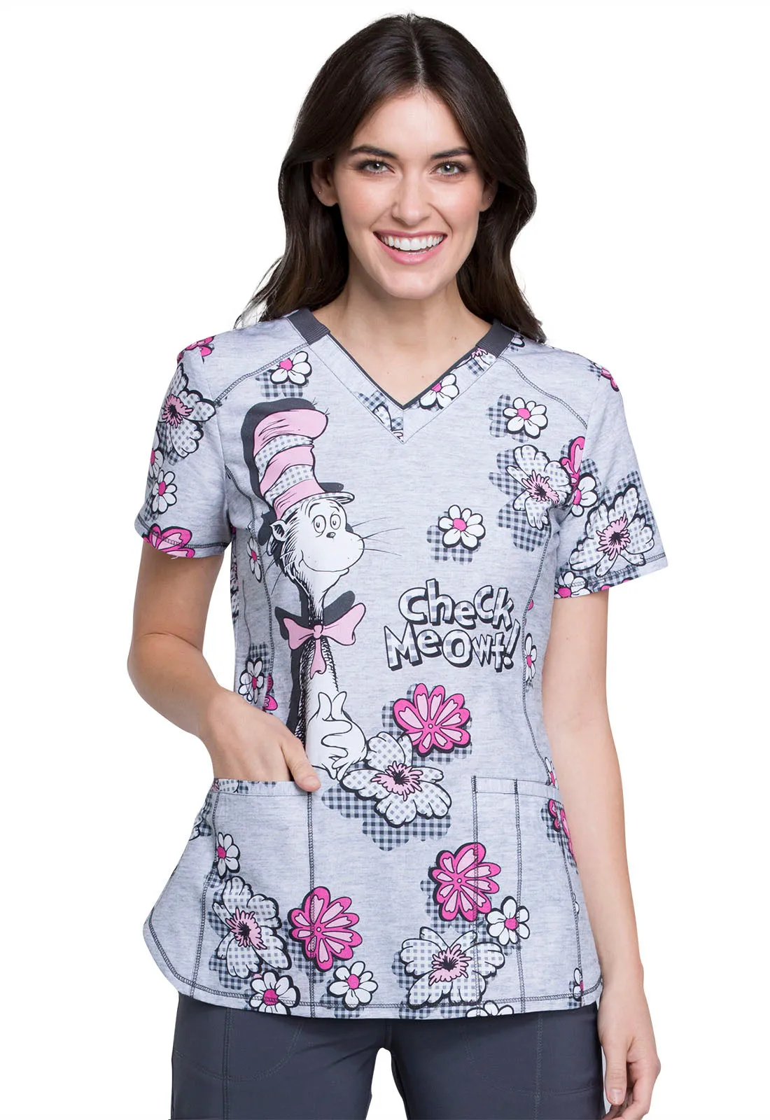 CAT IN THE HAT VNECK TOP