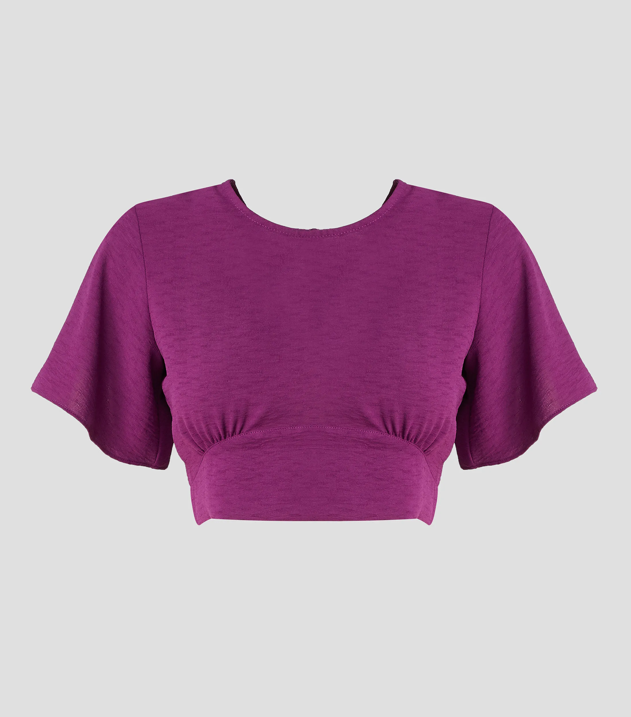 Catamaran Blusa cropped de manga corta Mujer