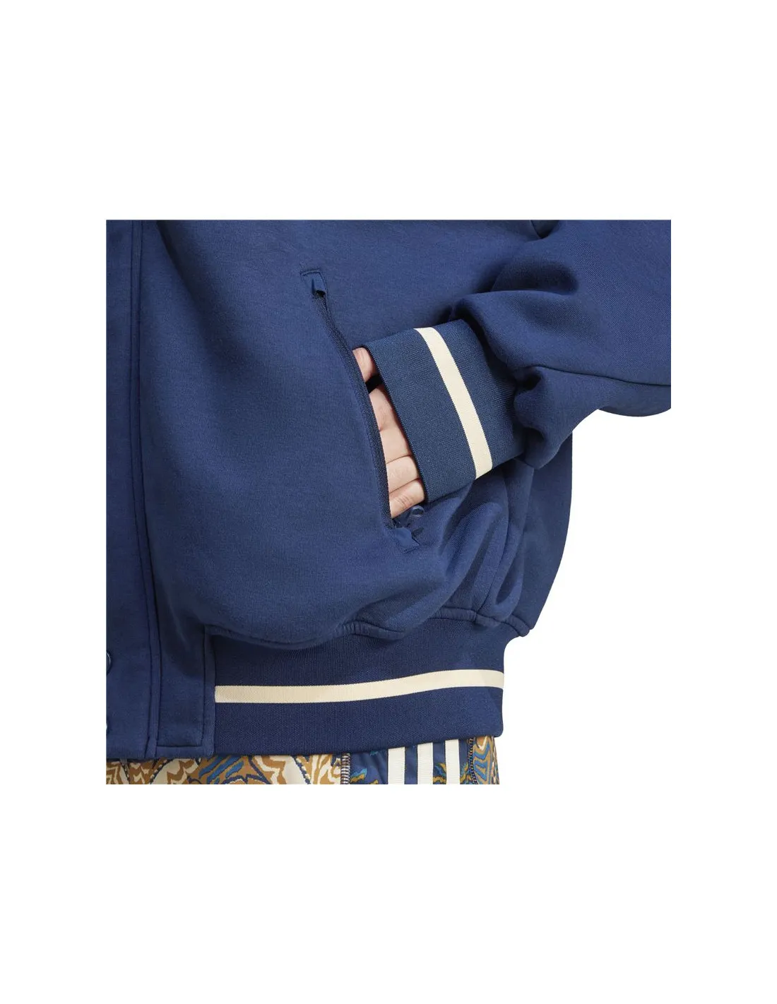 Cazadora de Fitness adidas X Farm Varsity Mujer Azul Marino