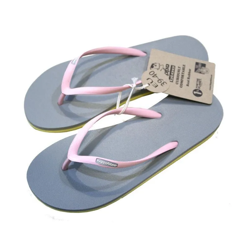 CHANCLAS MUJER YOYAGARTA GRISAMARILLO PASTEL  ROSA