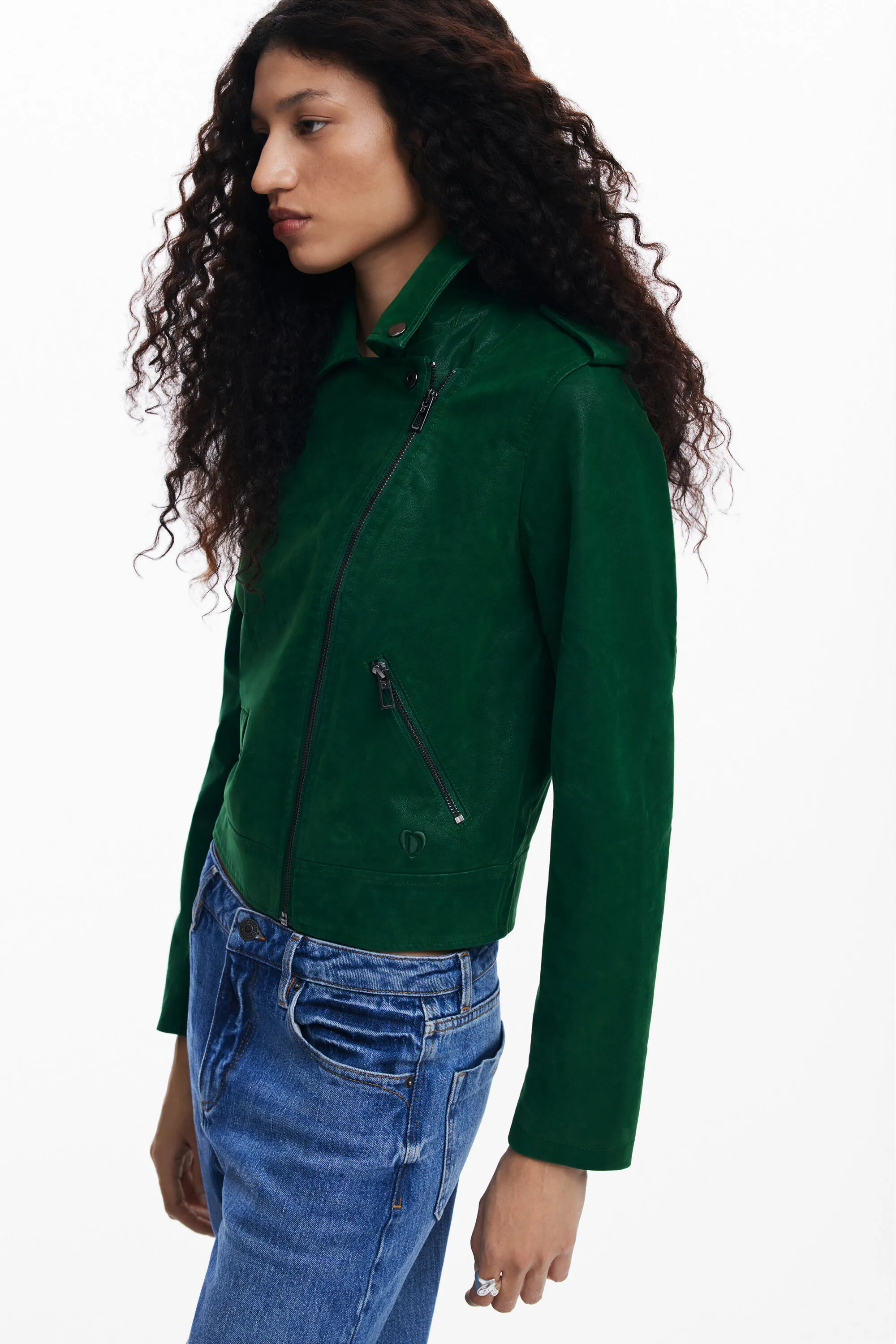 Chaqueta biker textura