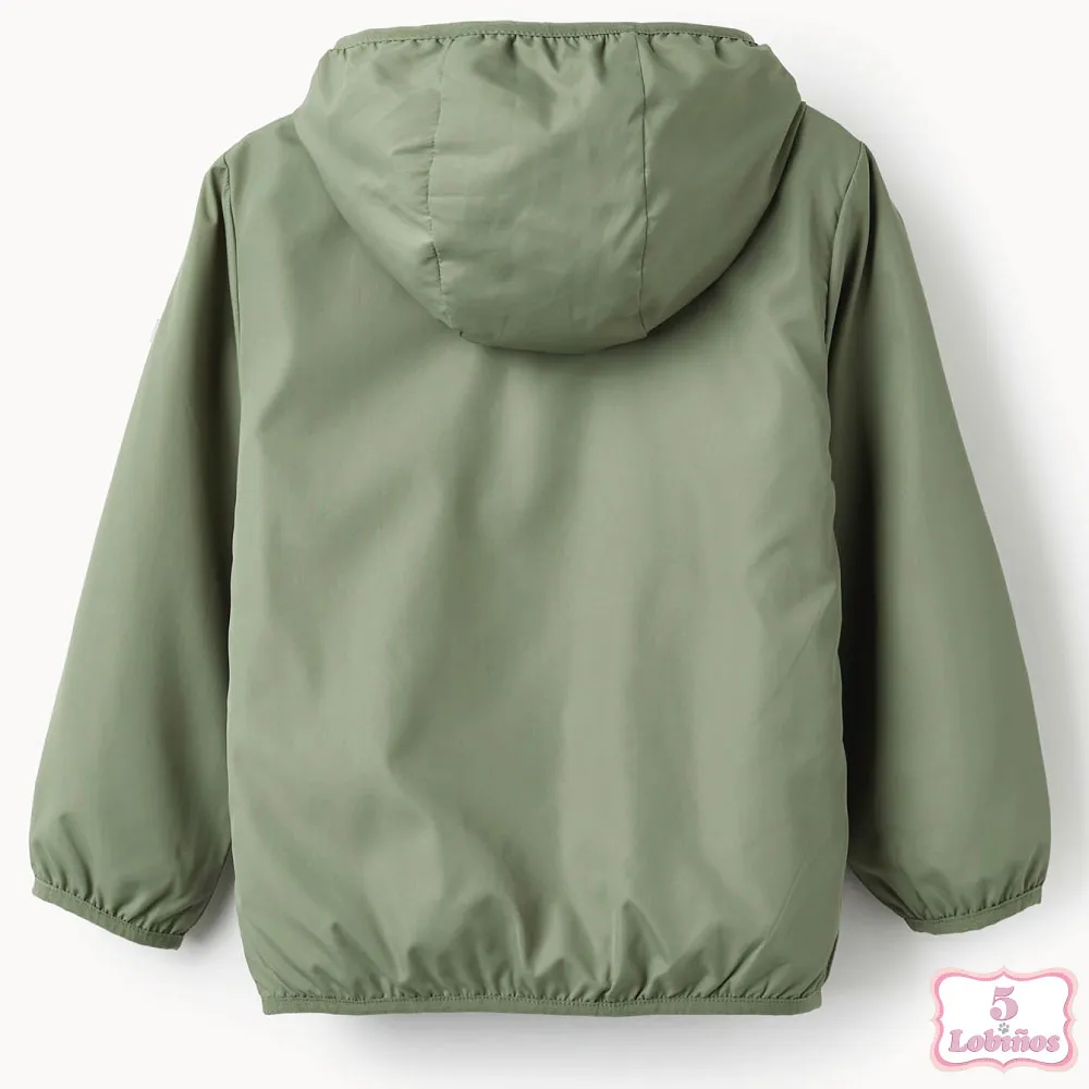 CHAQUETA CORTAVIENTOS NIÑO VERDE ZIPPY