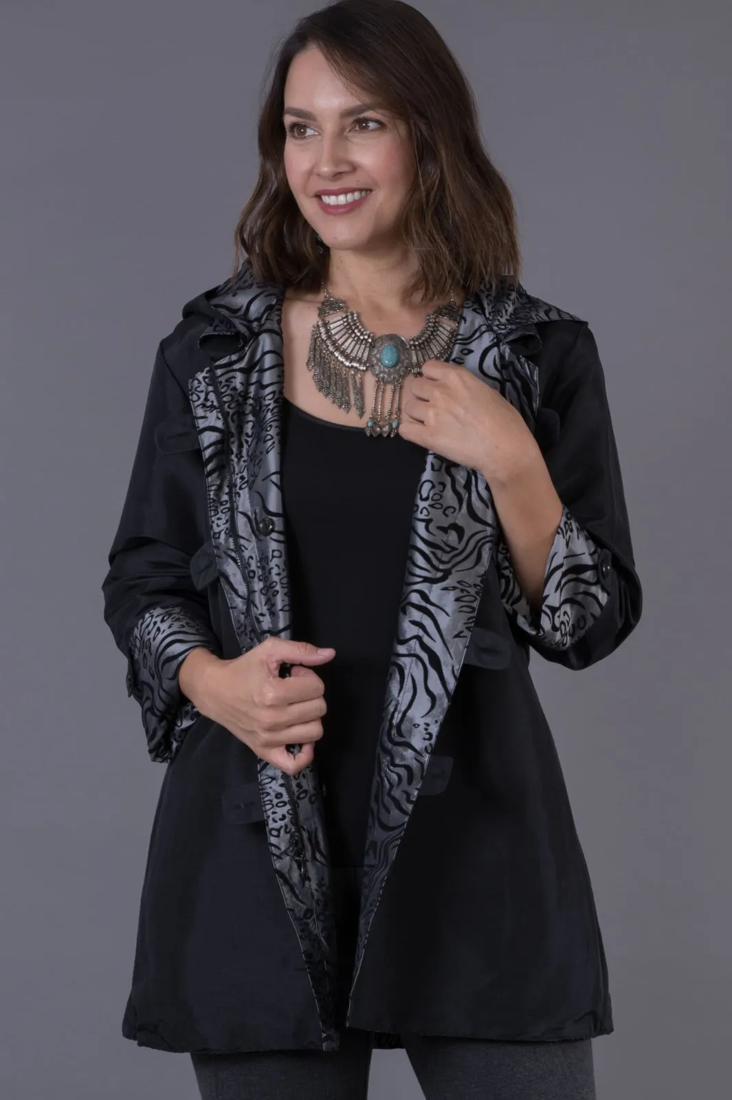 Chaqueta Reversible para Mujer Nina Lecker 11338