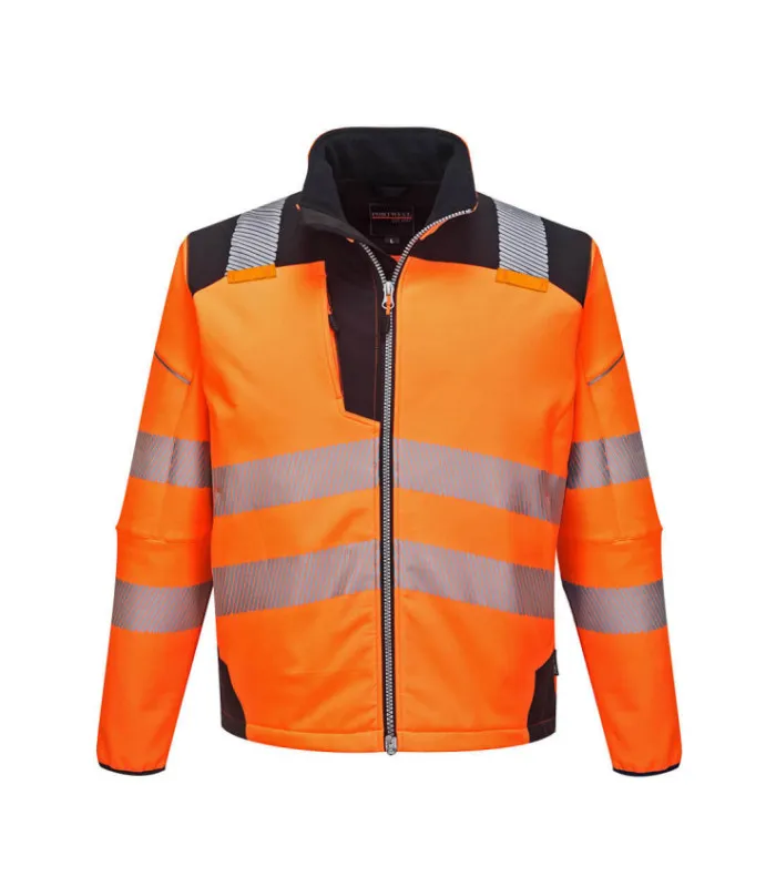 Chaqueta Softshell de A.V PW3 colores en contraste, bandas termosoldadas PORTWEST T402