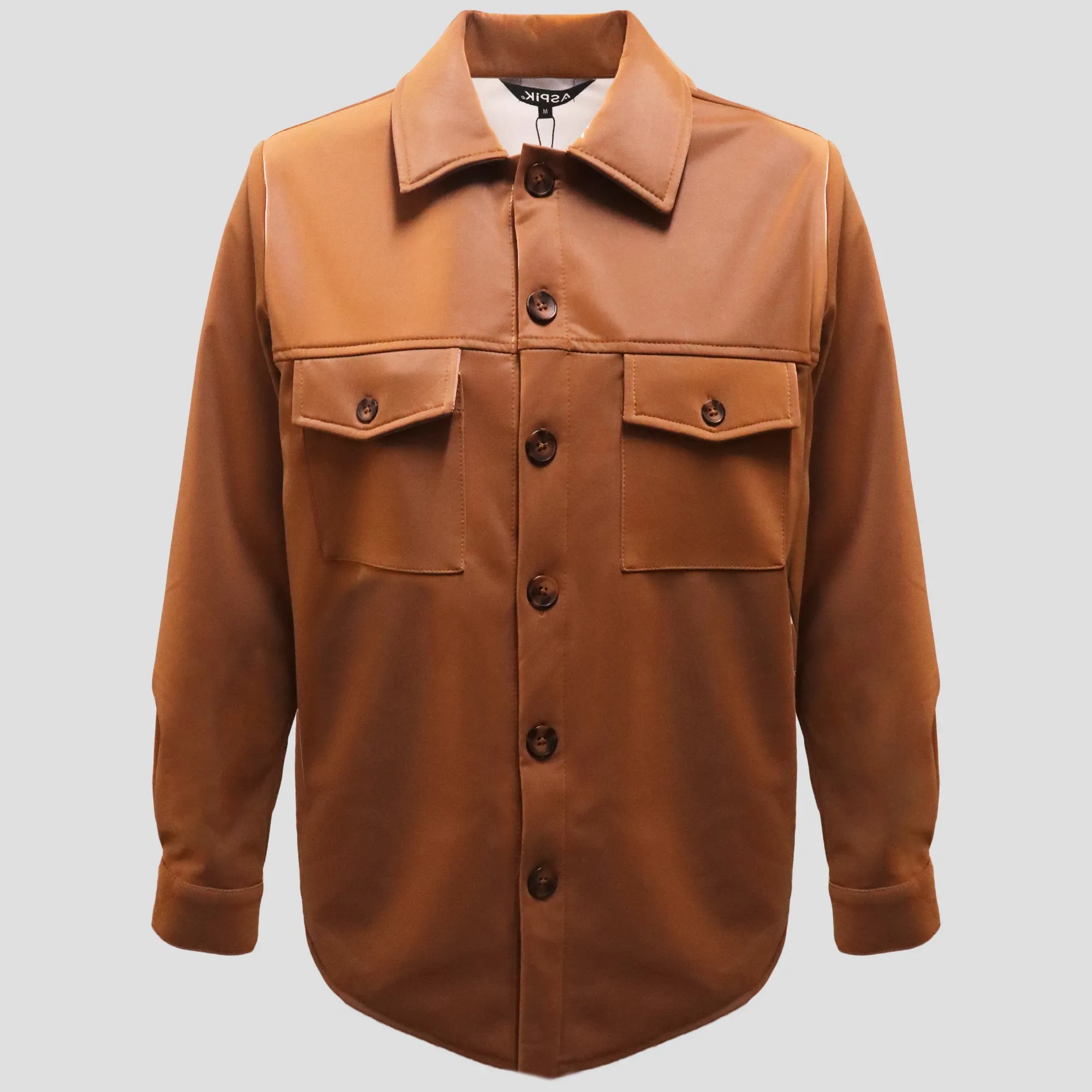 CHAQUETA TIPO CUERO ASPIK ANW7280