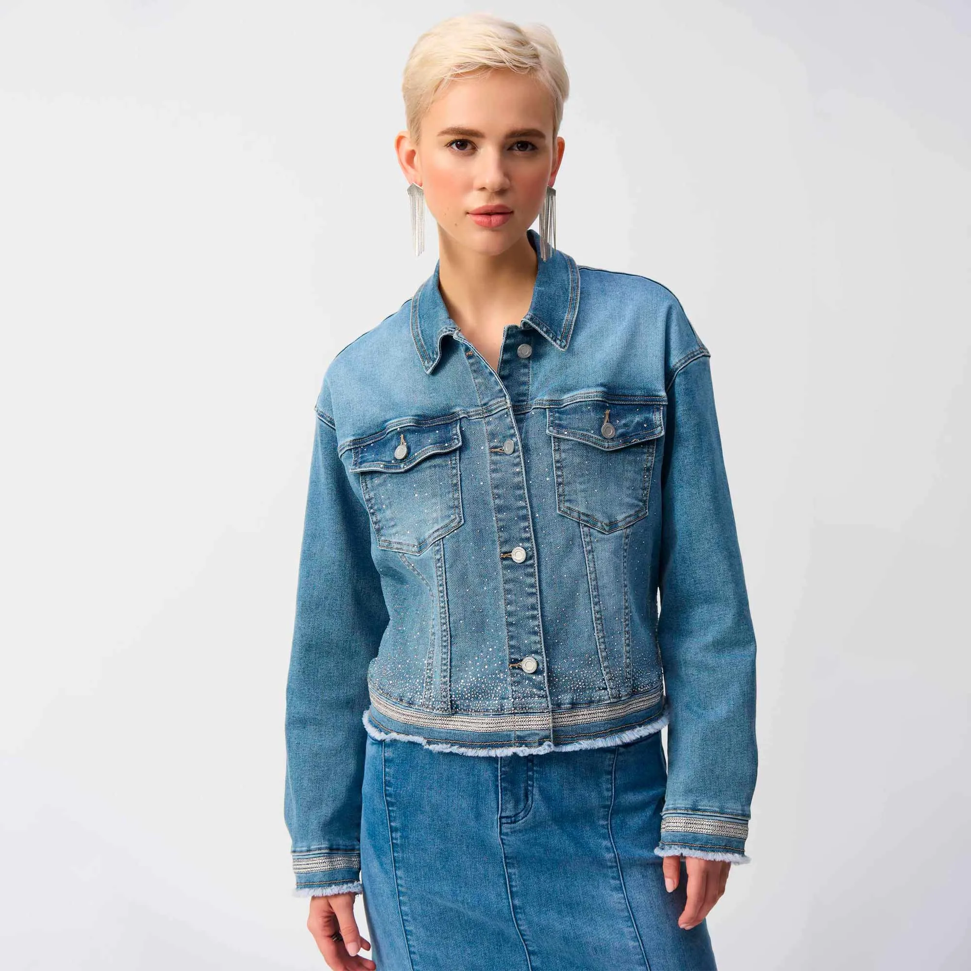 Chaqueta Vaquera Elástica Mezclilla Joseph Ribkoff 251953