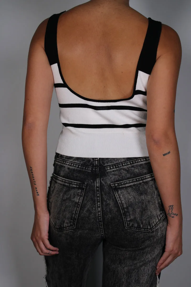 CHER Crop Top Tejido