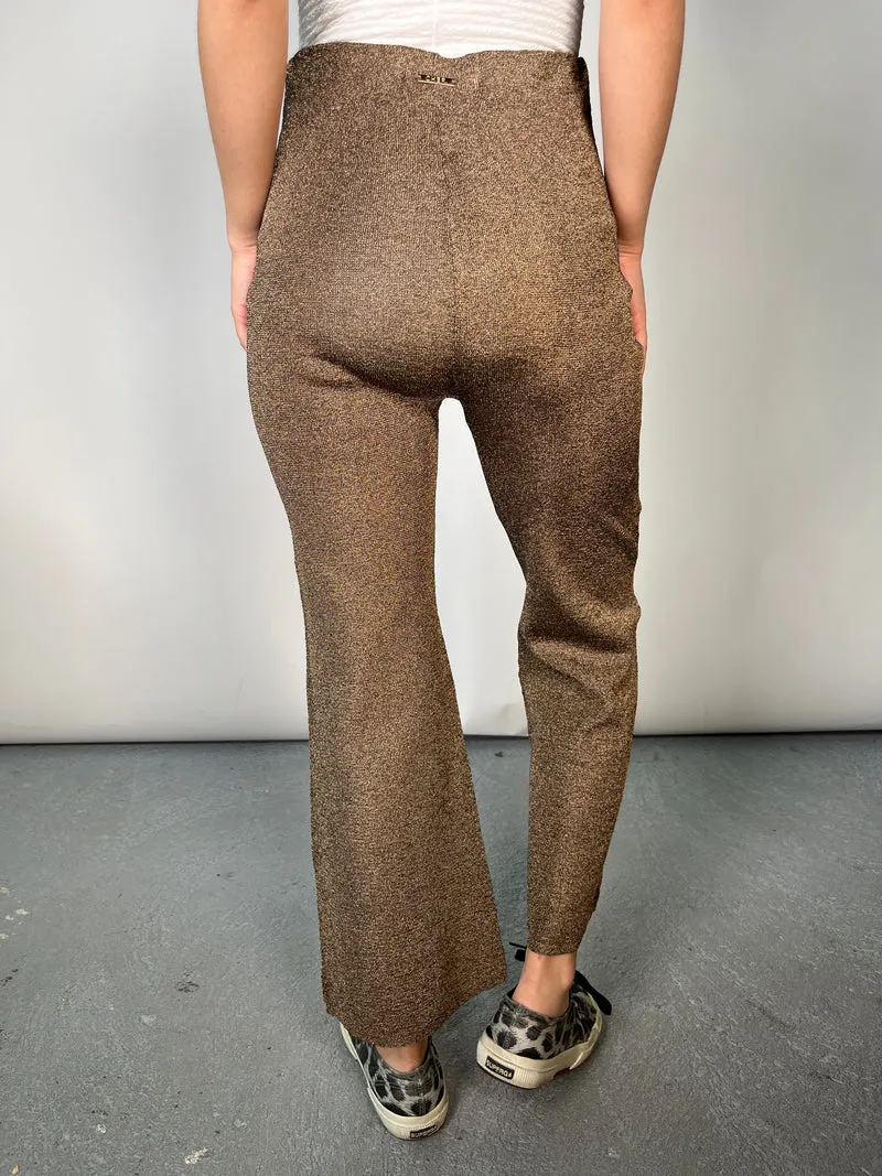 CHER Pantalón Tejido Lurex