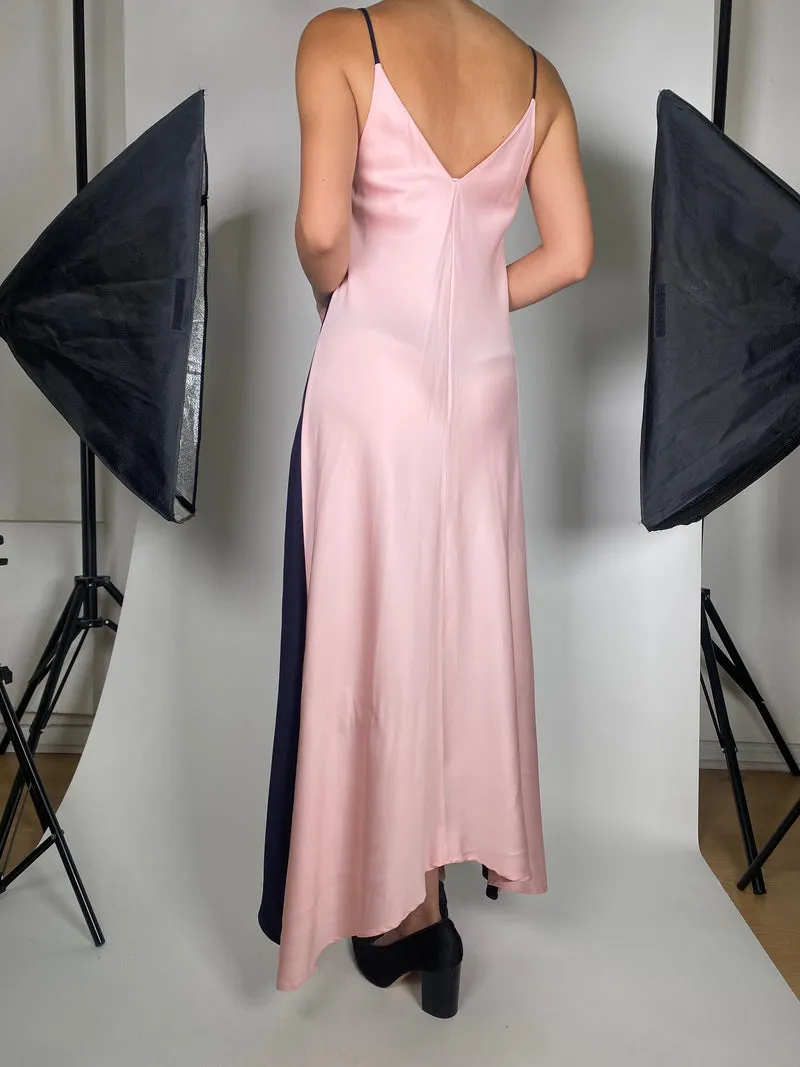 CHER Vestido Bicolor