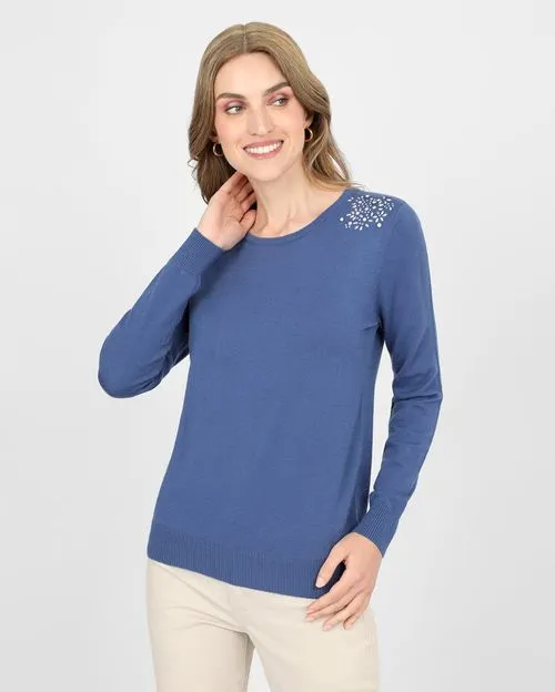 Chompa Mujer Namora Azul Atlantico