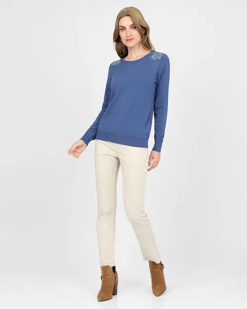Chompa Mujer Namora Azul Atlantico