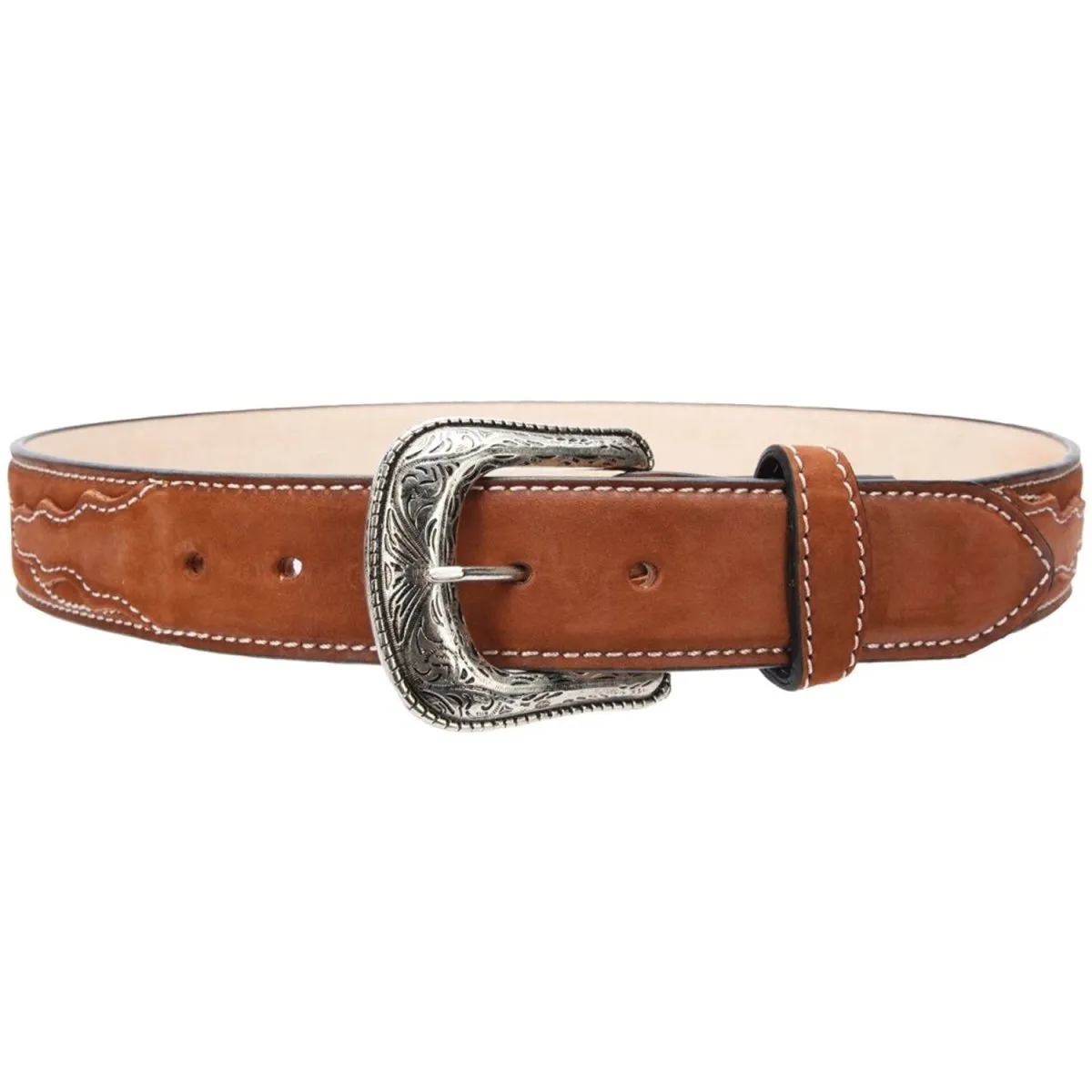 CINTO VAQUERO PARA MUJER DE CUERO ORIGINAL COLOR LADRILLO WD1589