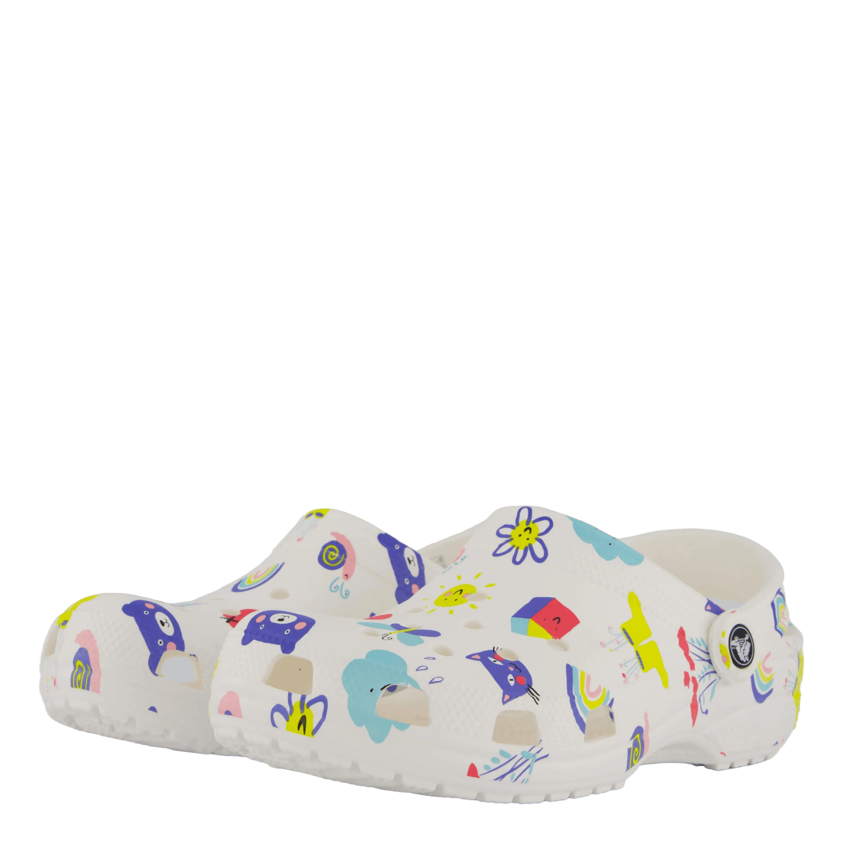 Crocs Classic Doodle Print Clog K White/multi