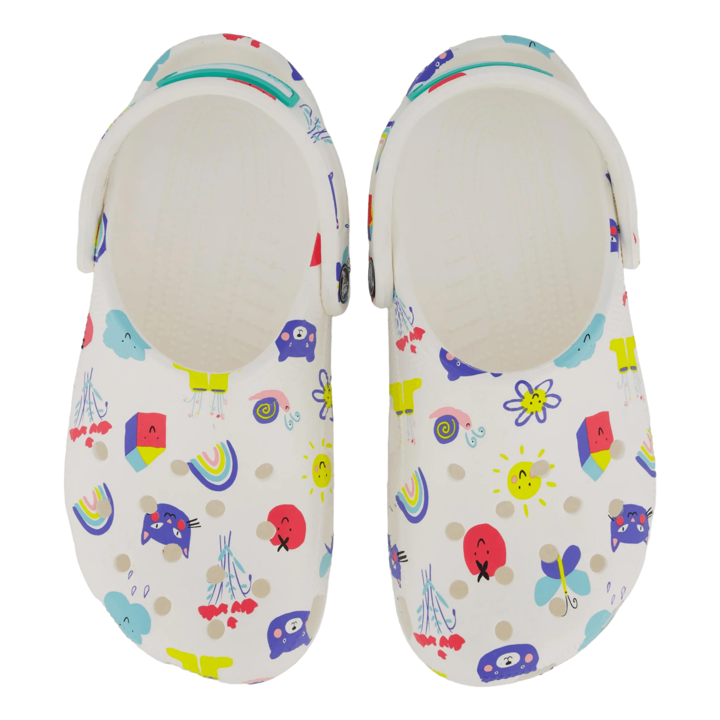 Crocs Classic Doodle Print Clog K White/multi