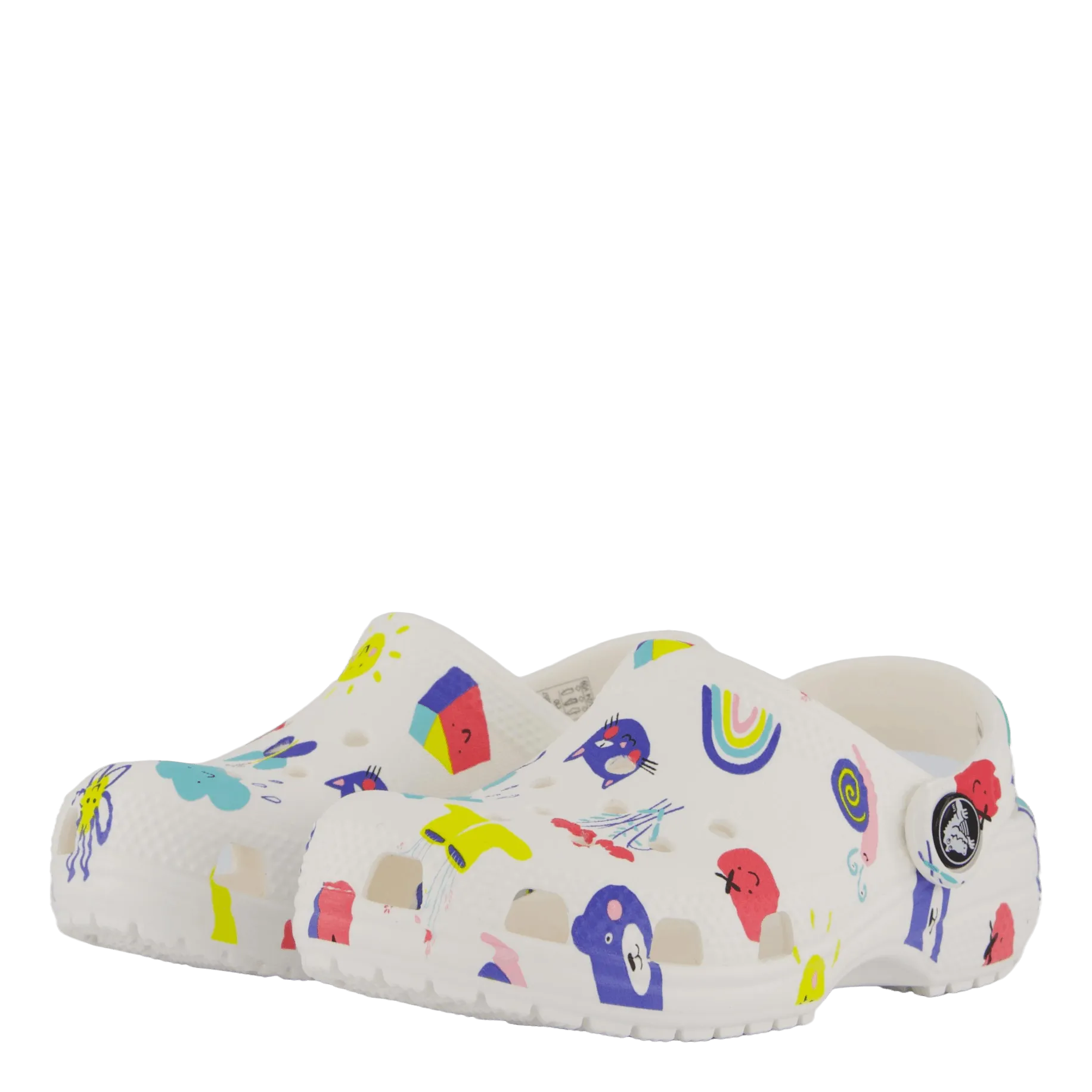 Crocs Classic Doodle Print Clog T White/multi