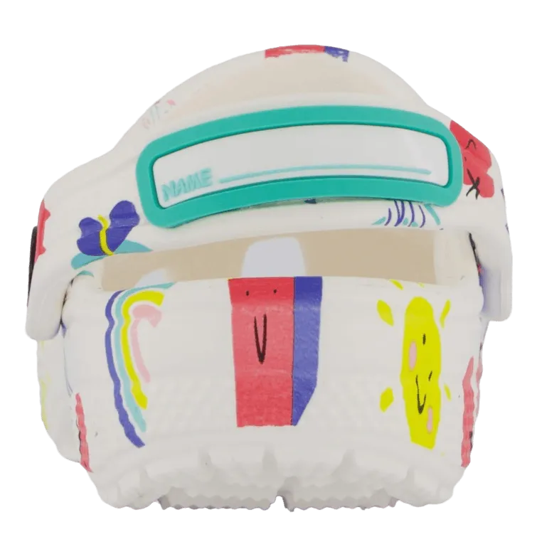 Crocs Classic Doodle Print Clog T White/multi