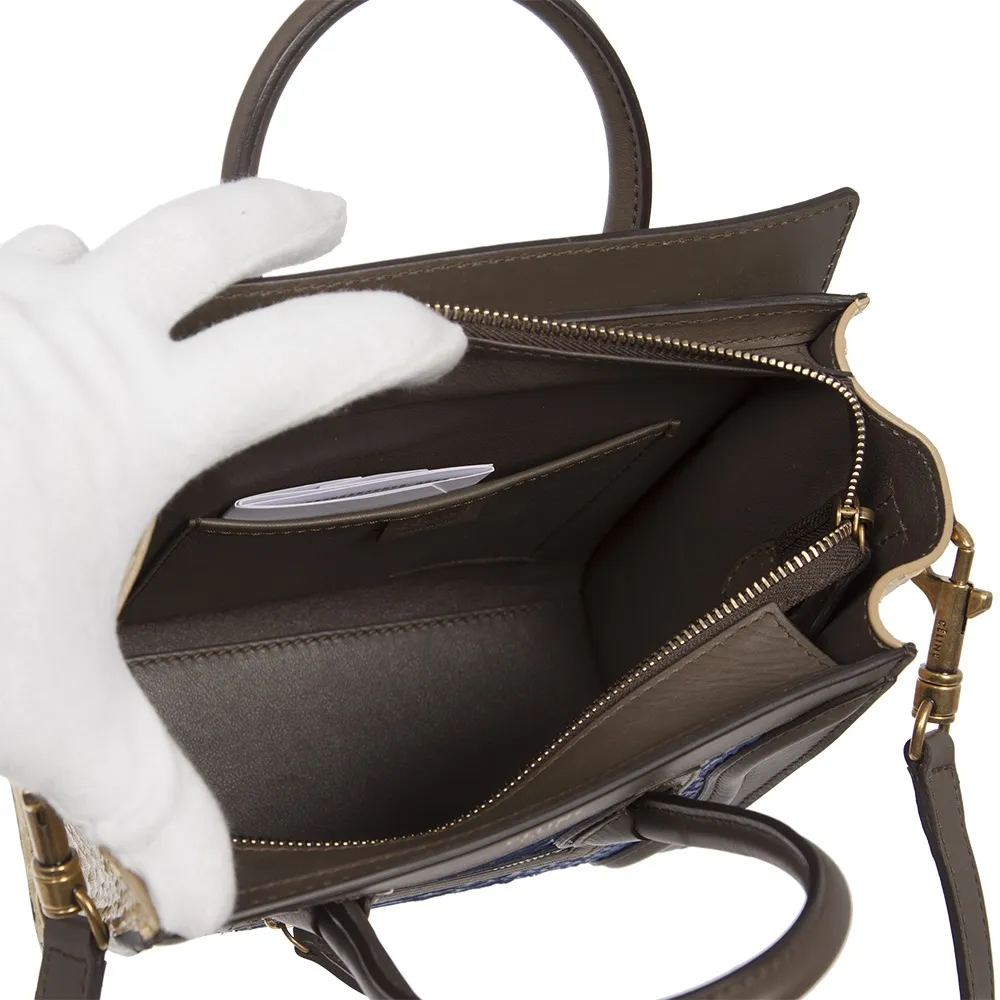 Céline  Nano Luggage Pitón Tricolor
