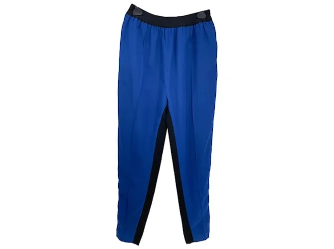 Céline Pantalón CELINE T.fr 36 SINTÉTICO Azul 