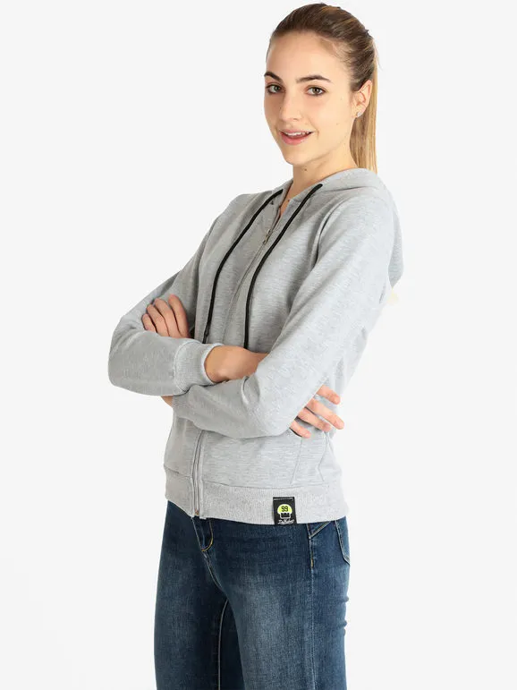 Dekuba Sudadera ligera de mujer con cremallera y capucha