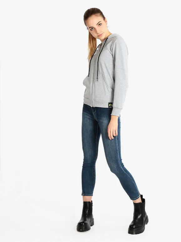 Dekuba Sudadera ligera de mujer con cremallera y capucha