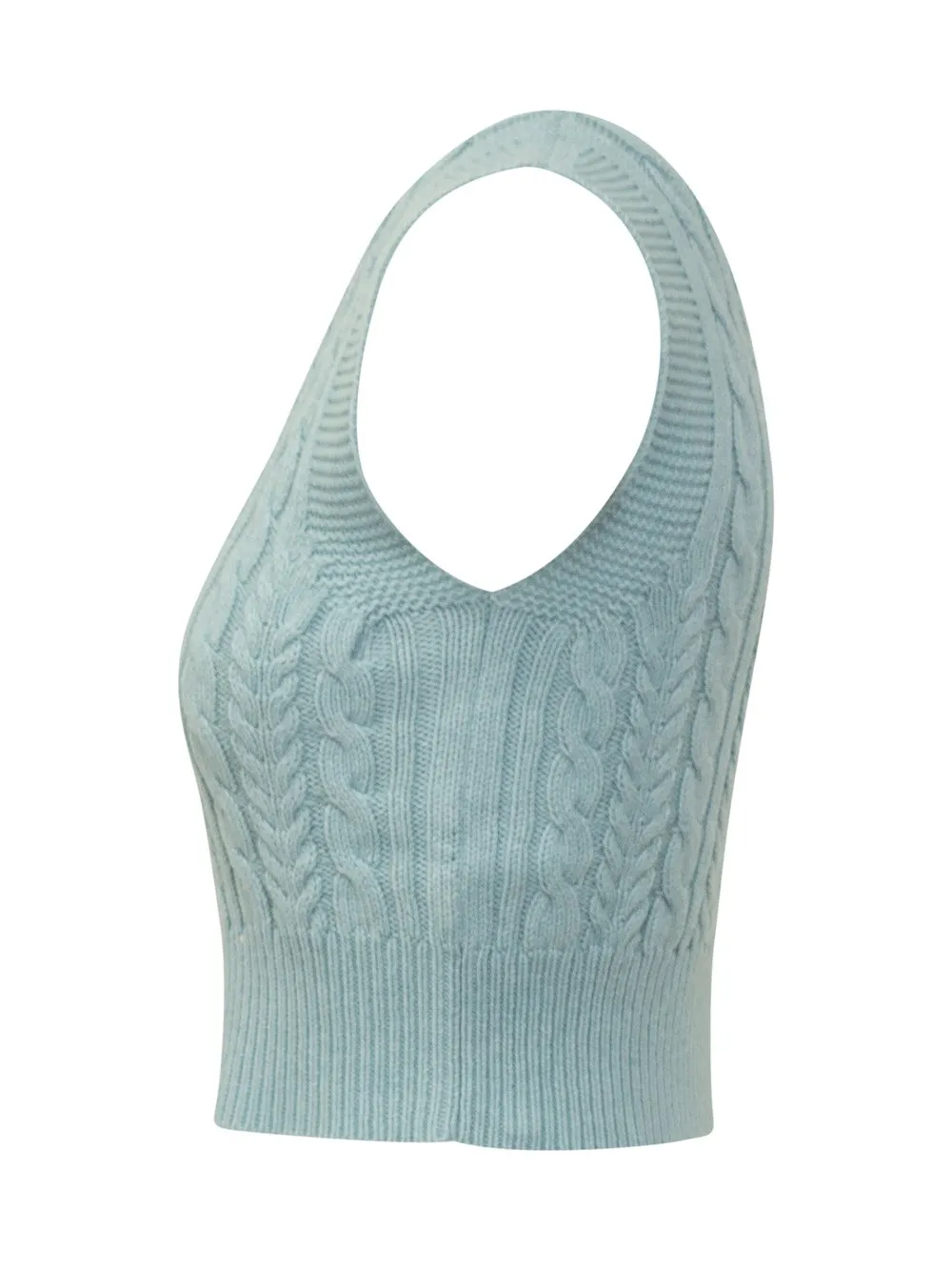 DES PHEMMES Knit Top with Rhinestones