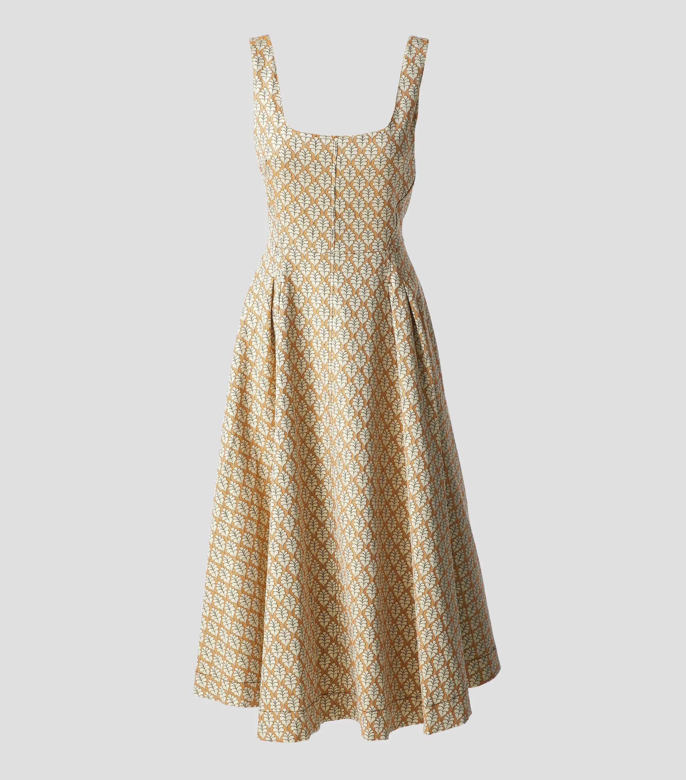 DHierro Vestido midi con brocado Mujer