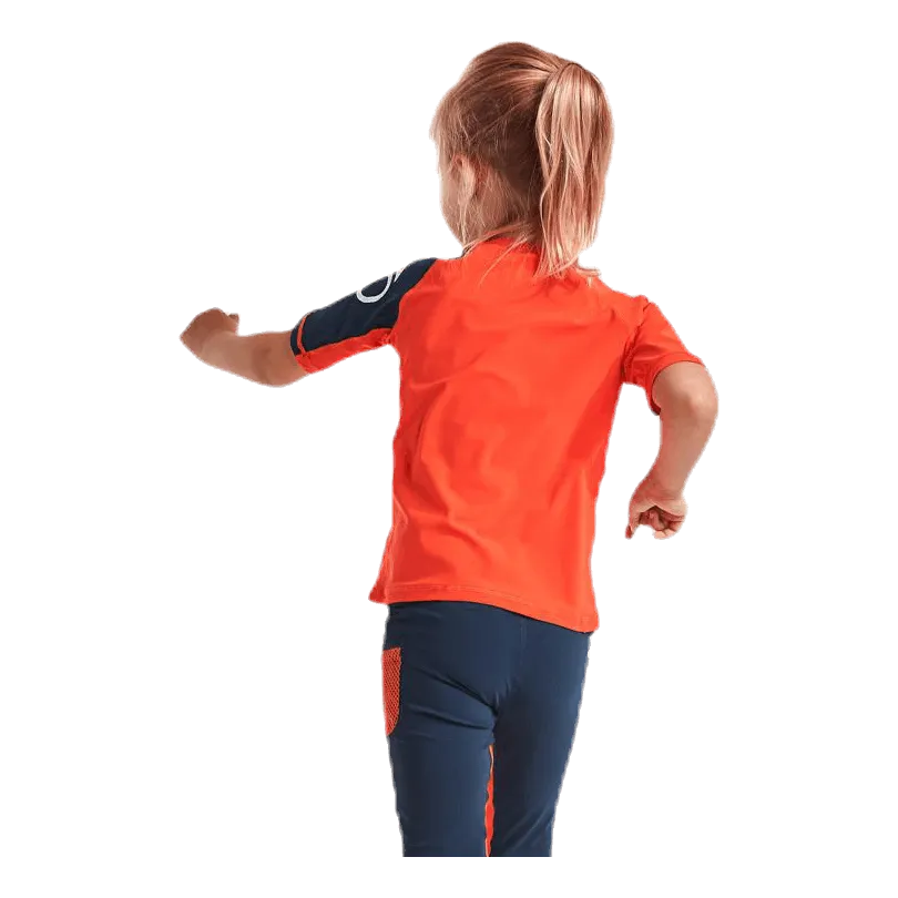 Didriksons Surf Kids SS UV Top Orange