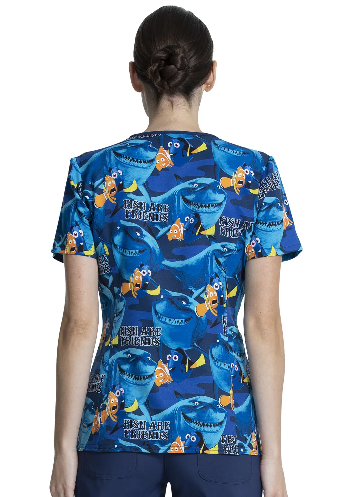 DISNEY NEMO VNECK TOP IN FISH ARE FRIENDS