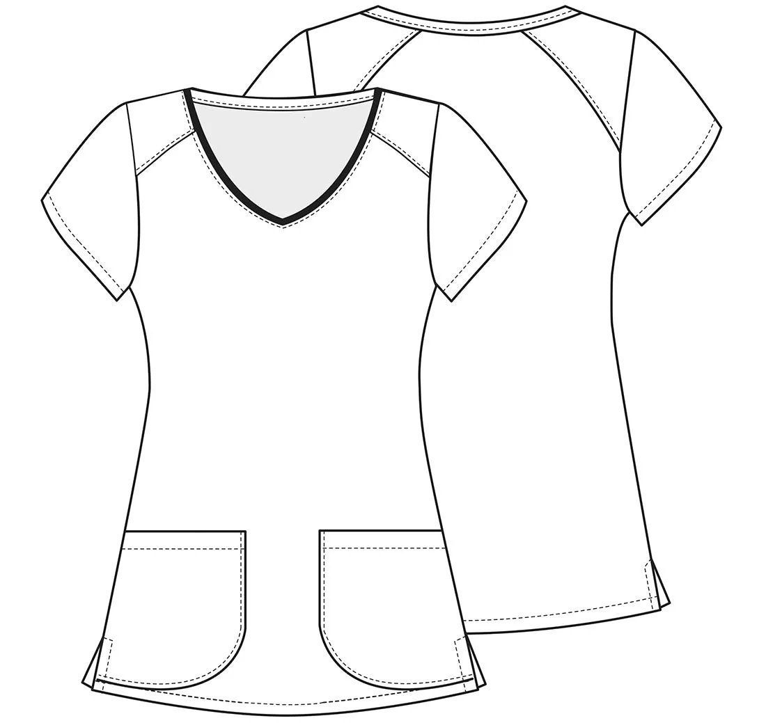 DISNEY'S VNECK PRINT TOP IN BEE'S KNEES