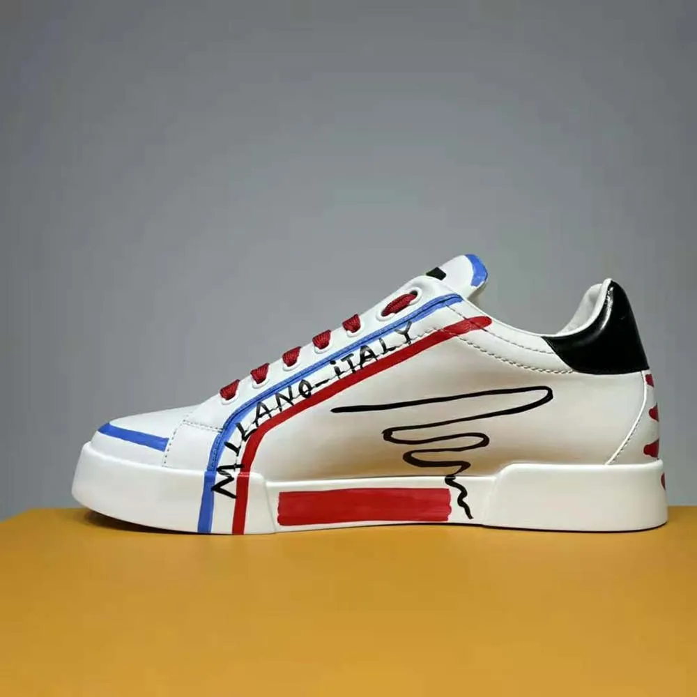 DOLCE GABBANA D&G HOMBRES EDICIóN LIMITADA PORTOFINO ZAPATILLASAZUL
