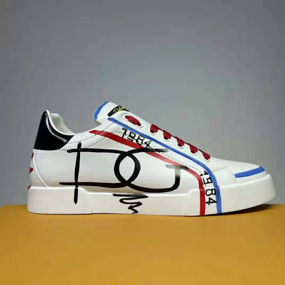 DOLCE GABBANA D&G HOMBRES EDICIóN LIMITADA PORTOFINO ZAPATILLASAZUL