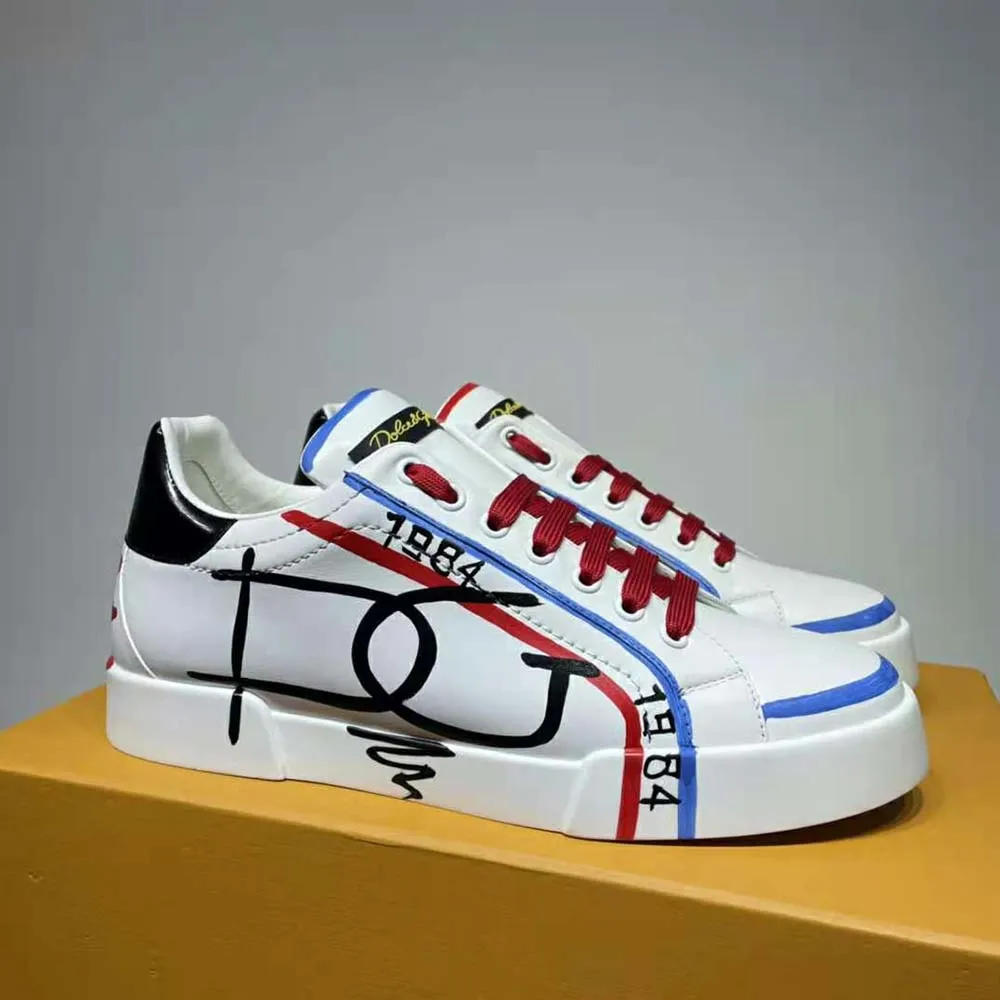 DOLCE GABBANA D&G HOMBRES EDICIóN LIMITADA PORTOFINO ZAPATILLASAZUL