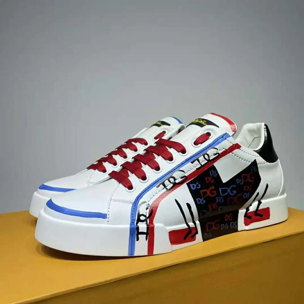 DOLCE GABBANA D&G HOMBRES EDICIóN LIMITADA PORTOFINO ZAPATILLASAZUL