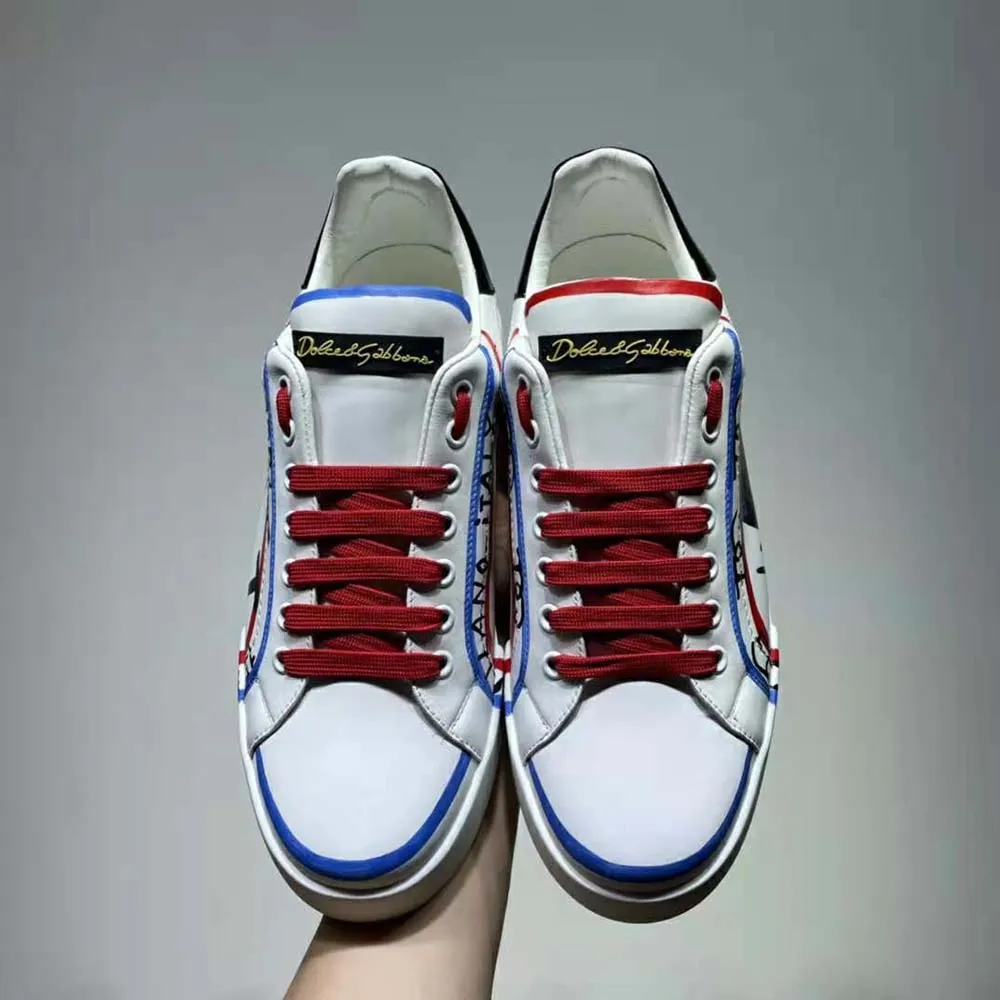 DOLCE GABBANA D&G HOMBRES EDICIóN LIMITADA PORTOFINO ZAPATILLASAZUL