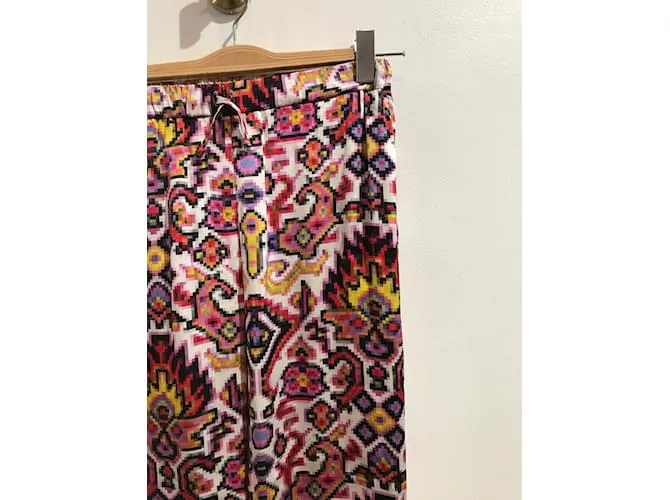 DRIES VAN NOTEN Pantalón T.Poliéster Internacional S Multicolor 