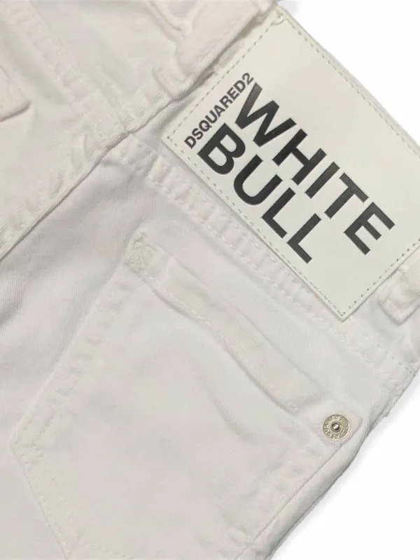 DSQUARED2 SHORTS  BLANCO