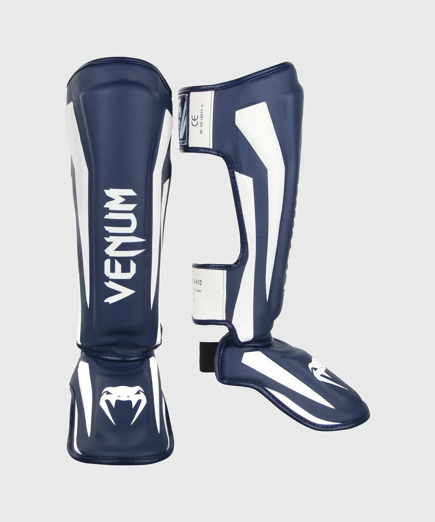 ESPINILLERAS VENUM ELITE STANDUP  BLANCO/AZUL MARINO