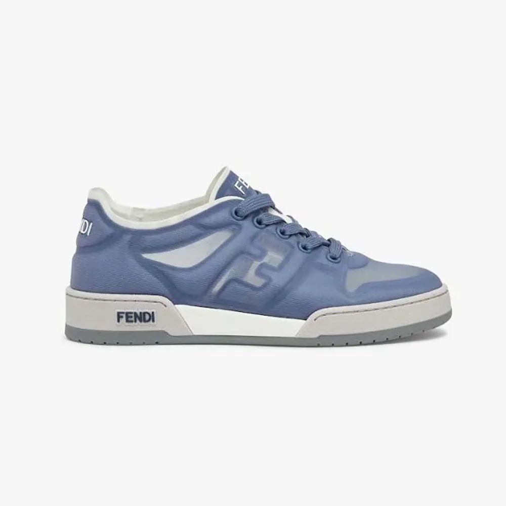 Fendi Zapatillas bajas unisex Match de malla azul